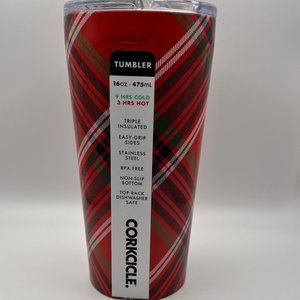 #20 Christmas Plaid Corkcicle 16oz